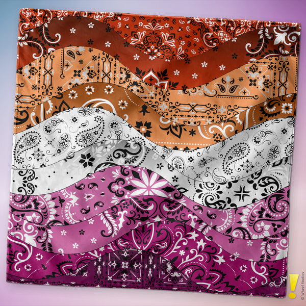 Lesbian Pride Waves Bandana
